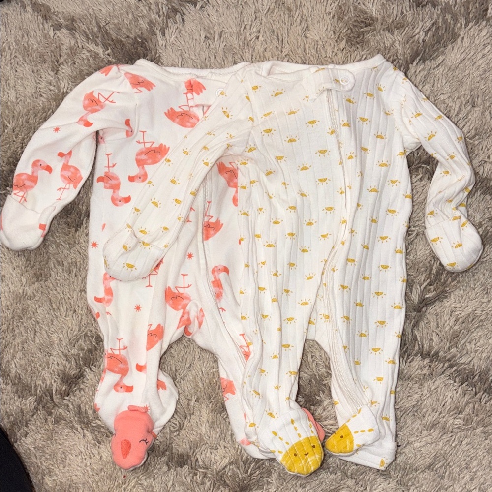 Set of 2 baby girls pajamas